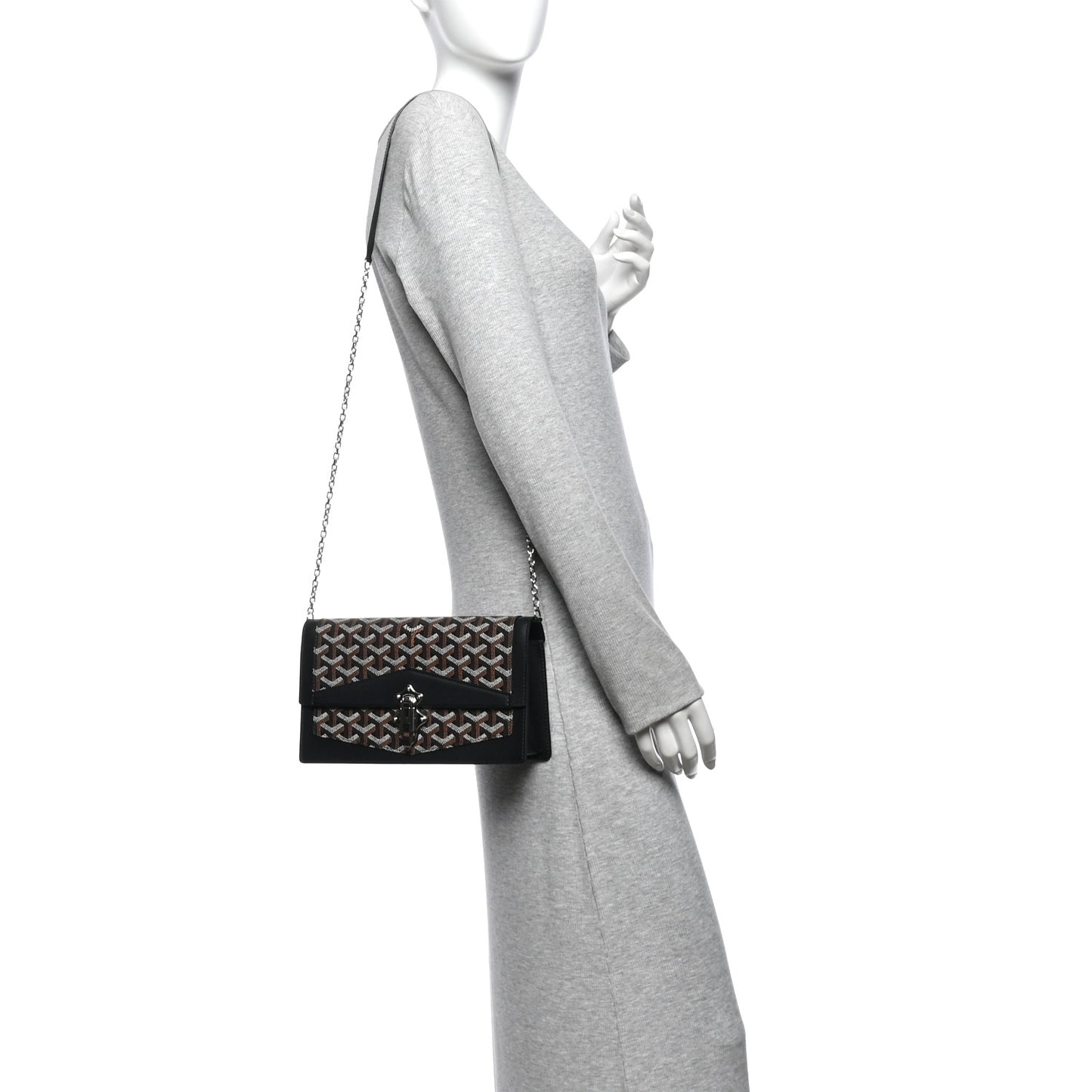 Goyardine Duchesse Marie-Caroline Bag Black Gold