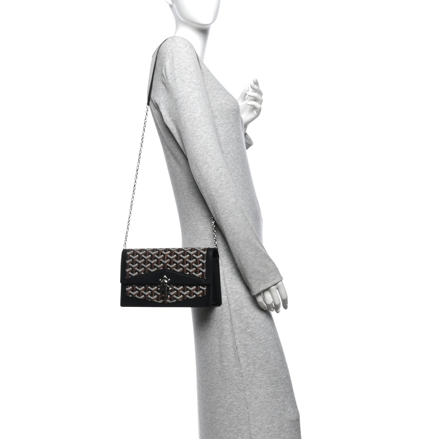 Goyard Goyardine Duchesse Marie-Caroline Bag Black Gold 2 of 10