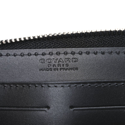 Goyard Goyardine Matignon Zip Around GM Wallet Black 6 of 6
