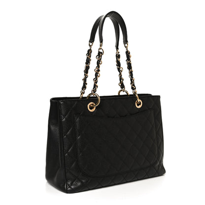 Chanel Caviar Quilted Grand Shopping Tote GST Black 2 of 10