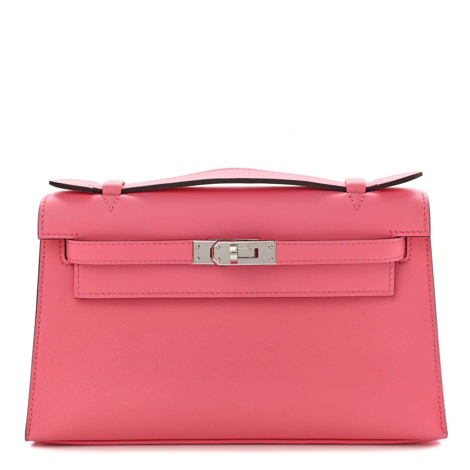 Hermes Swift Kelly Pochette Clutch Rose Azalee 1 of 7