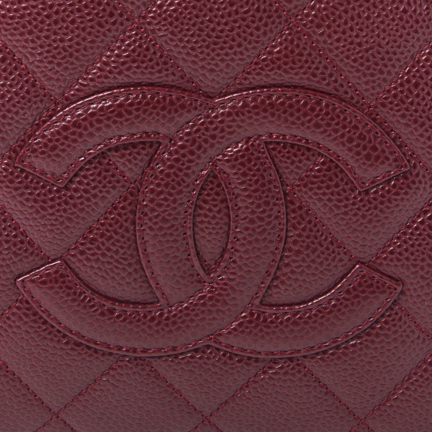 Chanel Caviar Quilted Petit Timeless Shopping Tote PTT Burgundy 7 of 9