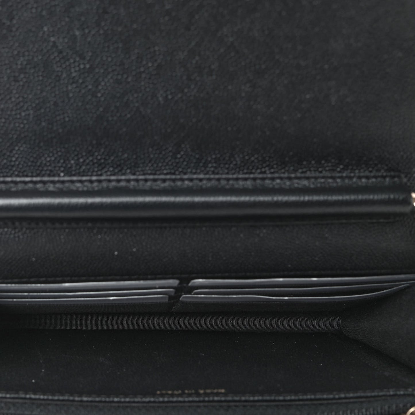 Caviar Quilted Vintage Mademoiselle Wallet On Chain WOC Black