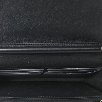 Chanel Caviar Quilted Vintage Mademoiselle Wallet On Chain WOC Black 7 of 10