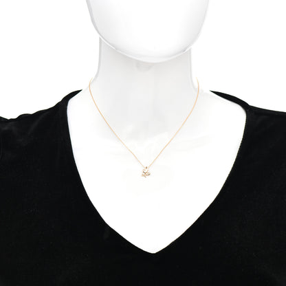 Tiffany 18K Rose Gold Diamond Paloma Picasso Olive Leaf Pendant Necklace 2 of 4