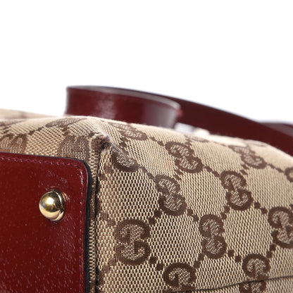 Gucci Monogram Small Eclipse Tote Red 12 of 12