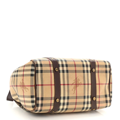 Burberry Haymarket Check Studded Bowler Brown 4 of 9