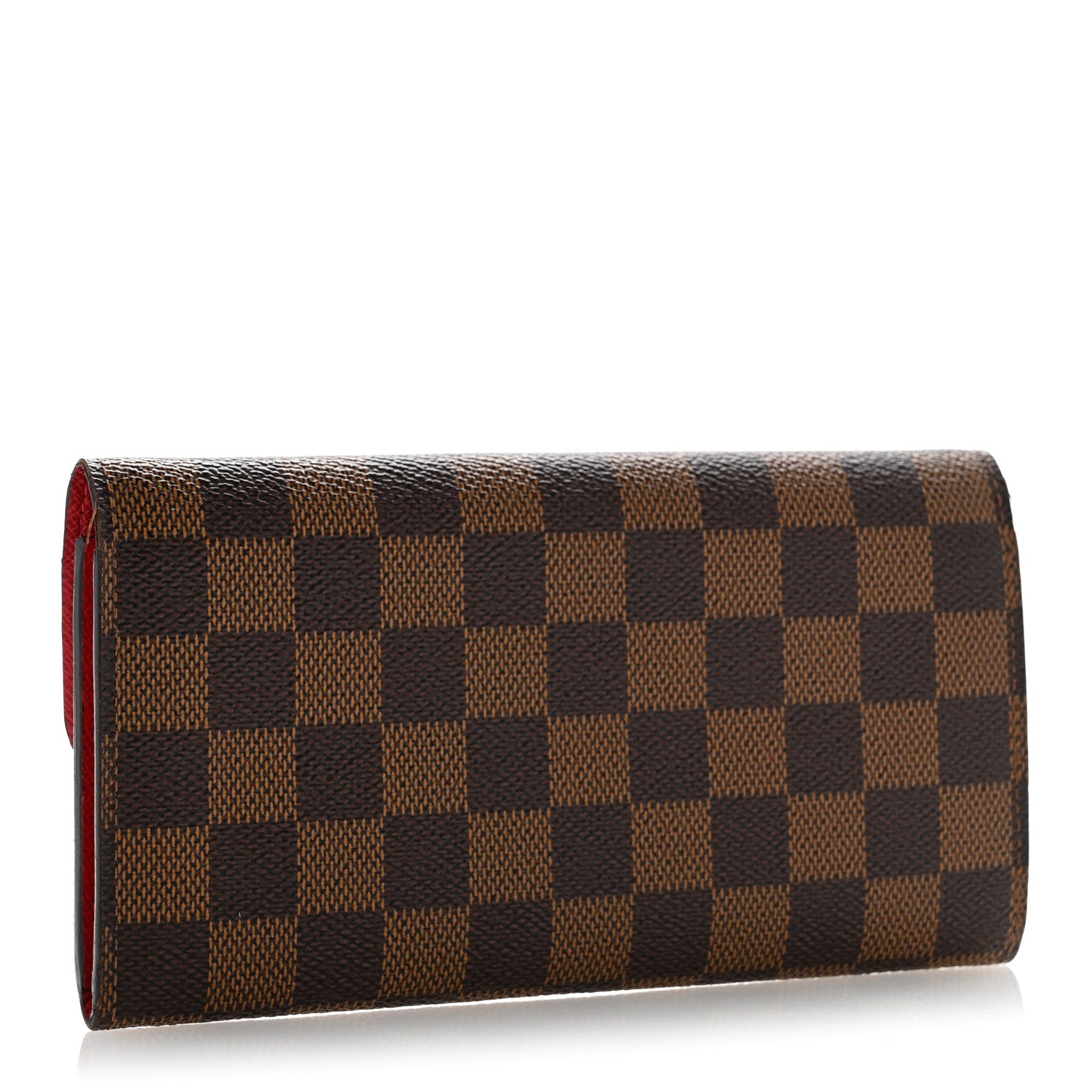 Louis Vuitton Damier Ebene Emilie Wallet Red 3 of 9