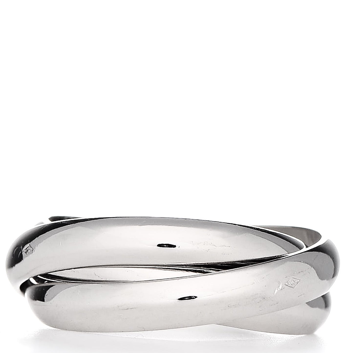 18K White Gold Classic Trinity Ring 56 7.5