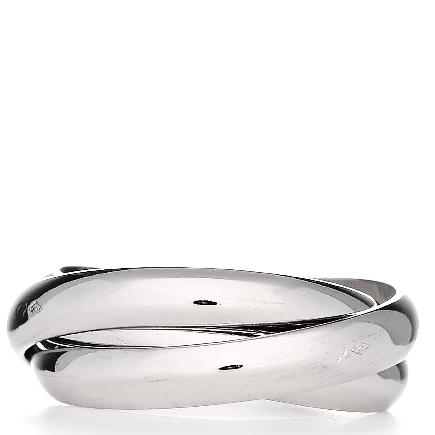 Cartier 18K White Gold Classic Trinity Ring 56 7.5 3 of 6