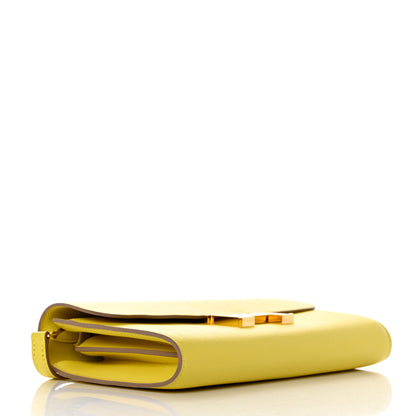 Hermes Evercolor Constance Wallet To Go Lime 5 of 11