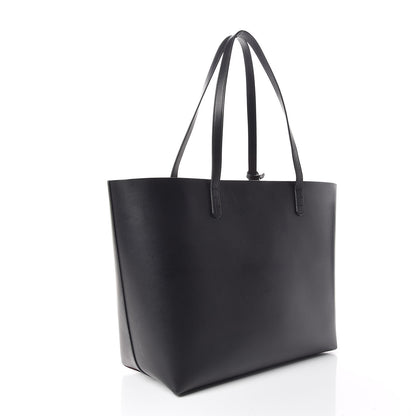 Mansur Gavriel Calfskin Large Shopping Tote Black Flamma 4 of 12