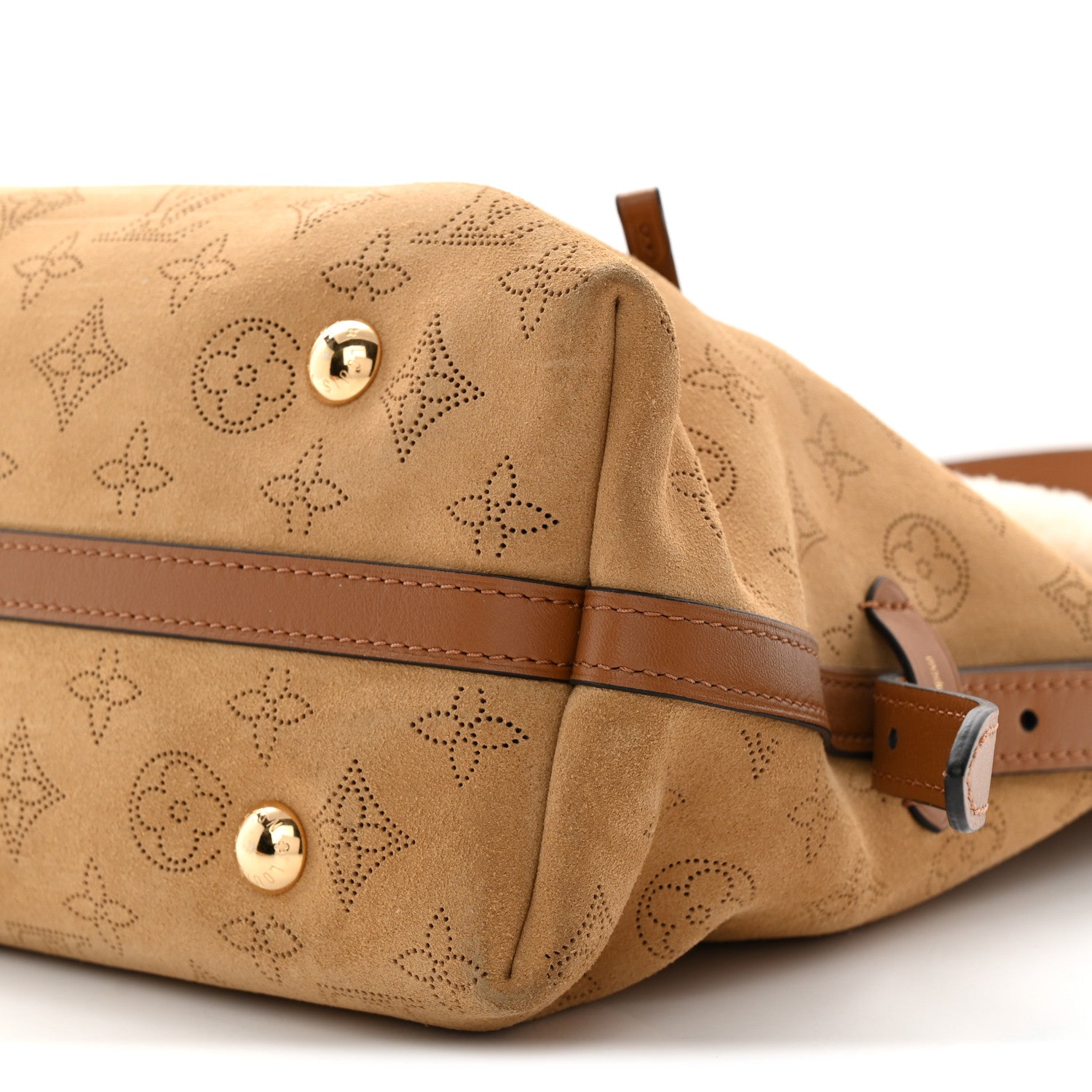 Louis Vuitton Suede Mahina CarryAll PM Beige 11 of 13