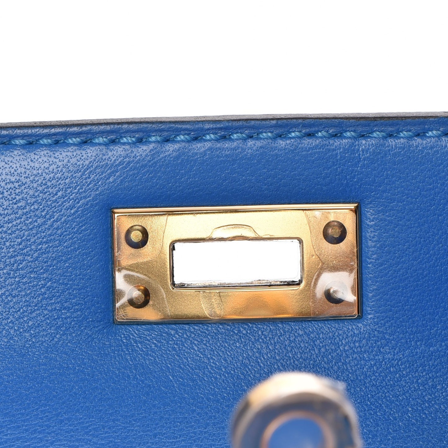 Chevre Mysore Mini Kelly Sellier 20 Bleu Hydra