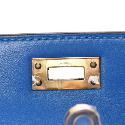 Hermes Chevre Mysore Mini Kelly Sellier 20 Bleu Hydra 11 of 22
