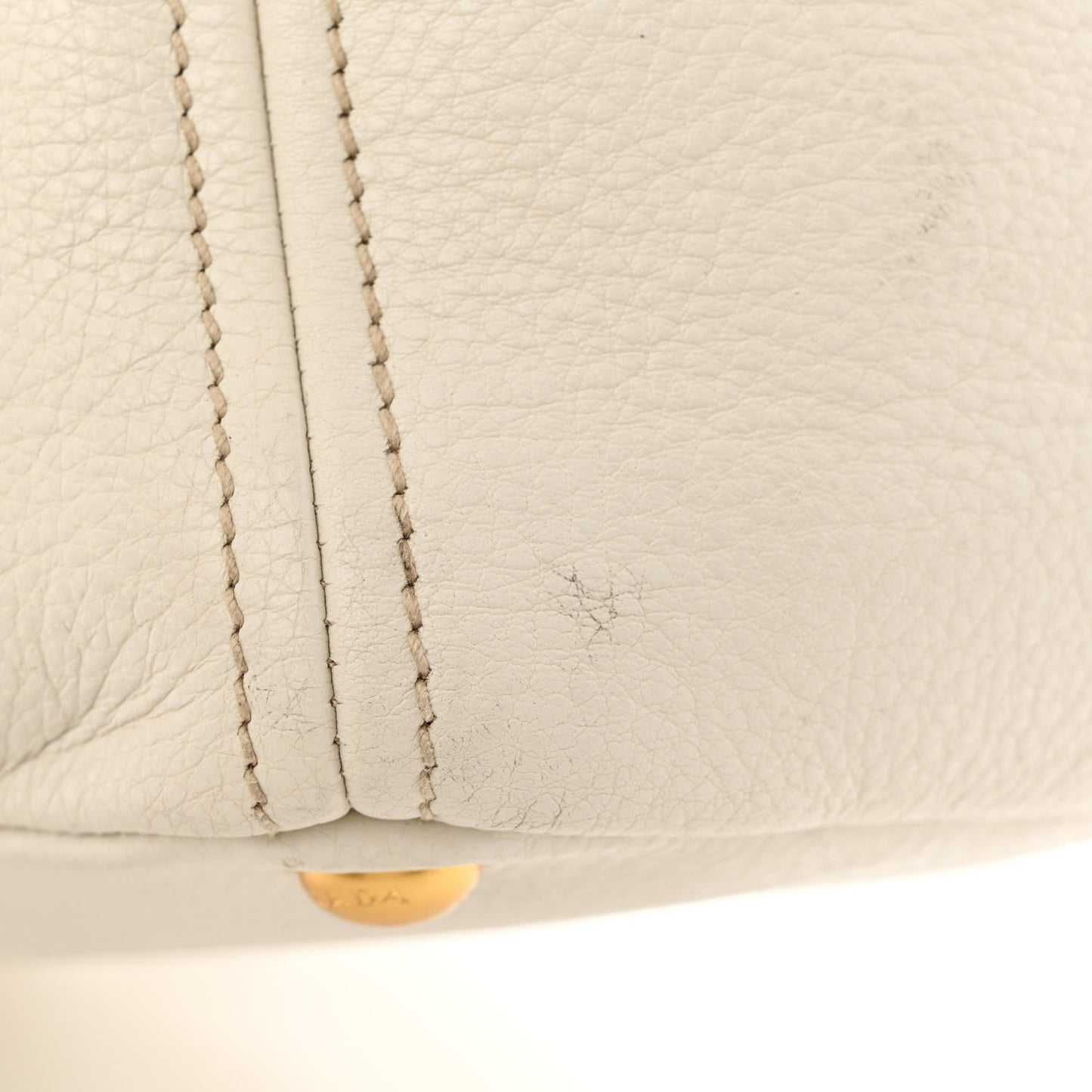Vitello Daino Side Pocket Tote Talco
