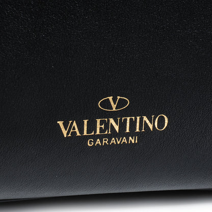 Valentino Garavani Leather Rockstud Dome Shopper Black 5 of 8