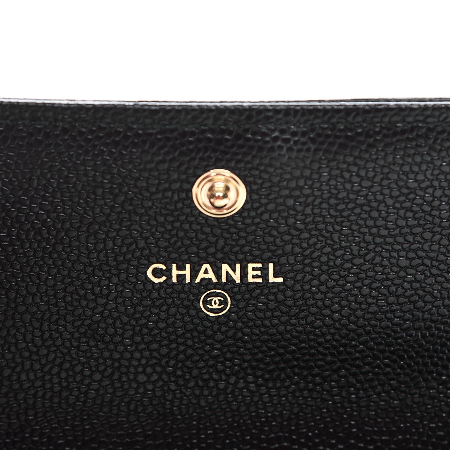 Chanel Caviar Chevron Quilted Small Boy Flap Wallet Black 6 of 8