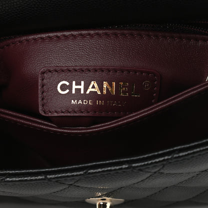 Chanel Caviar Quilted Extra Mini Coco Handle Flap Black 6 of 9