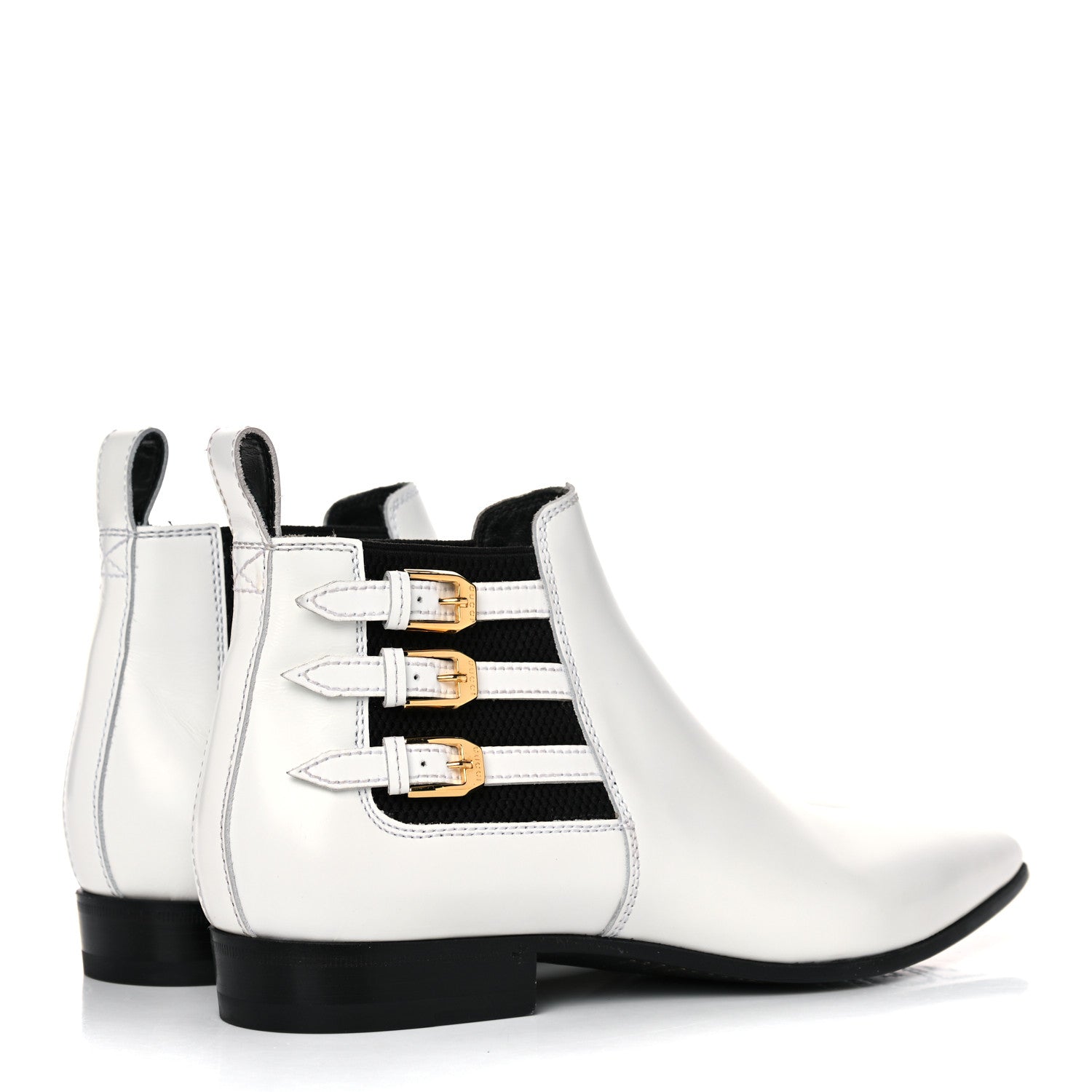 Gucci Cordovan Lux Ankle Boots 38 White 4 of 16