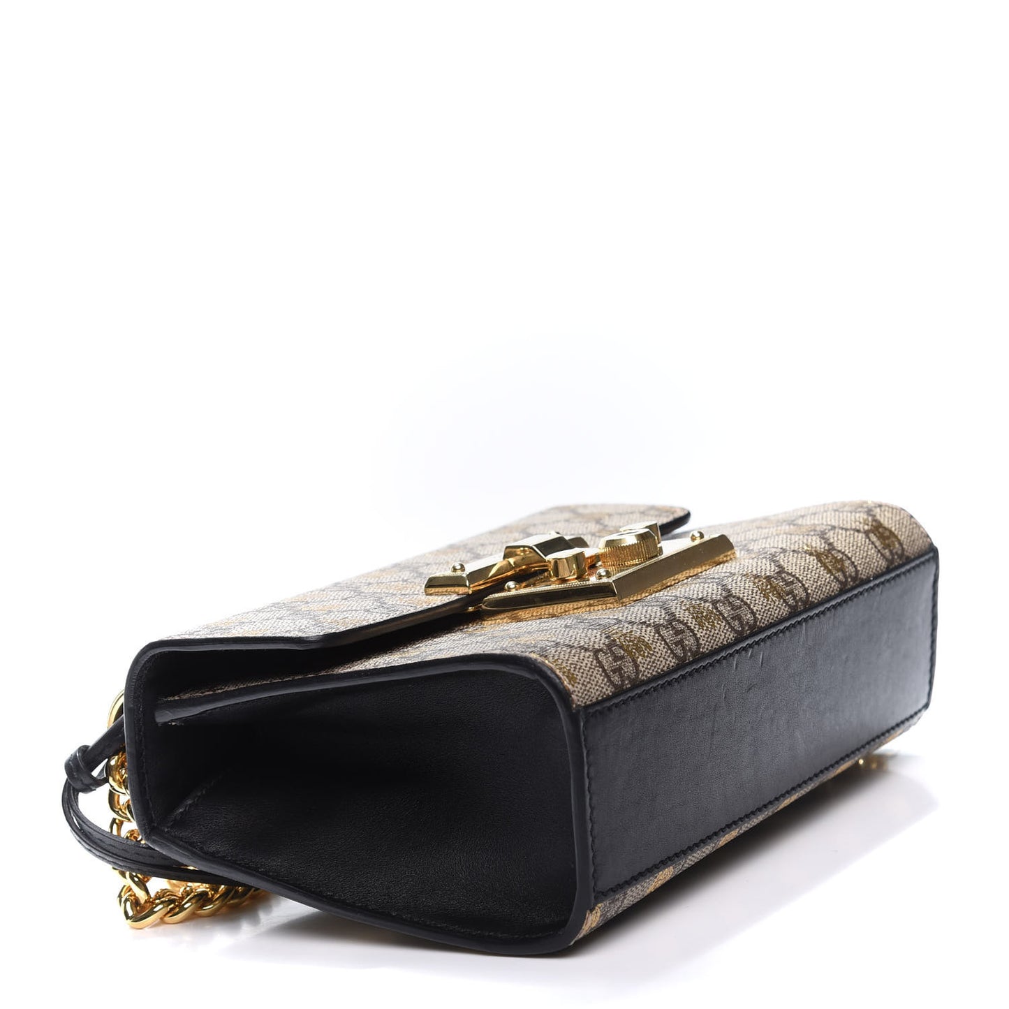 GG Supreme Monogram Bees Small Padlock Shoulder Bag Black