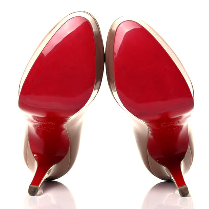 Christian Louboutin Patent Bianca 140 Pumps 35 Nude 5 of 7