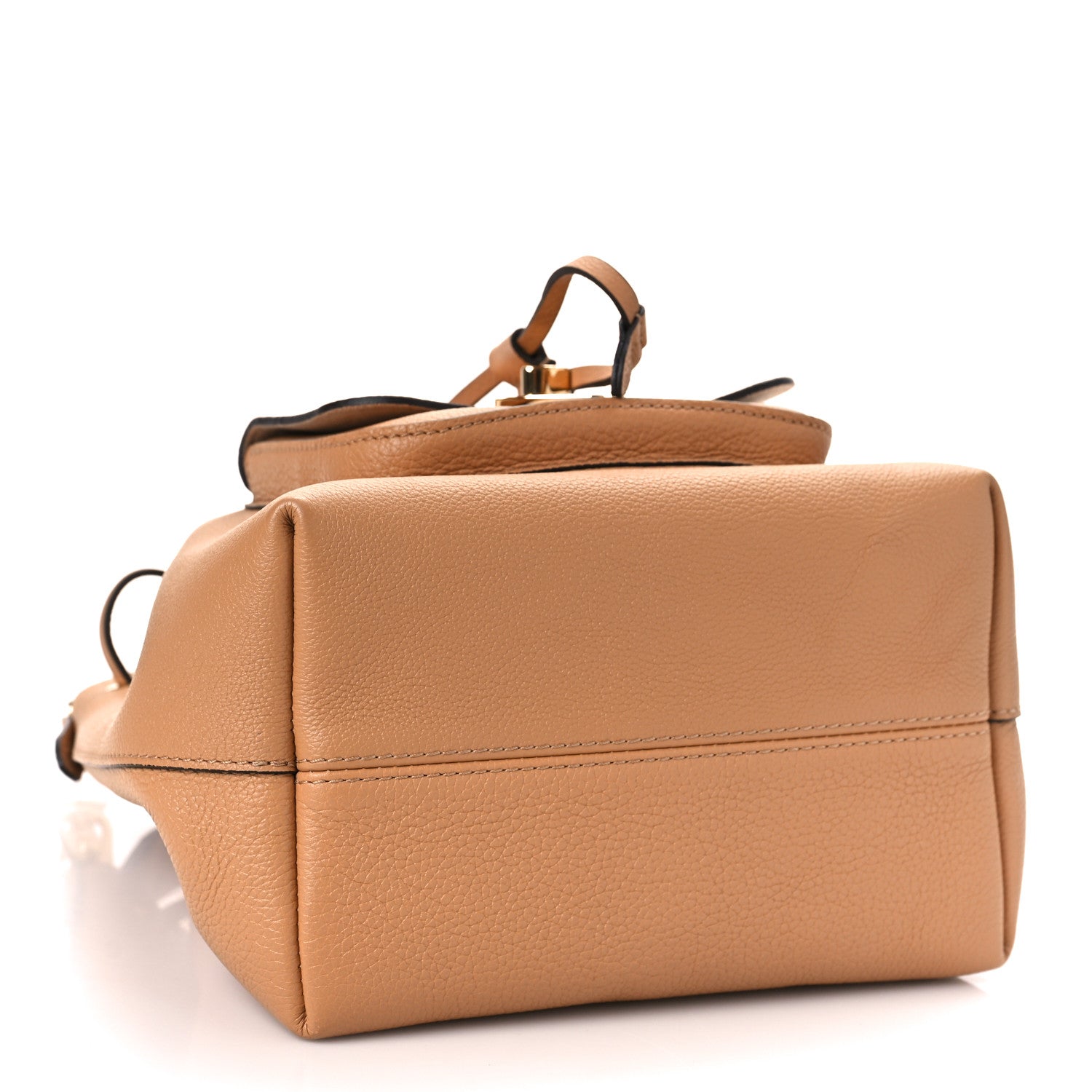 Louis Vuitton Calfskin Lockme Bucket MM Arizona Beige 4 of 8