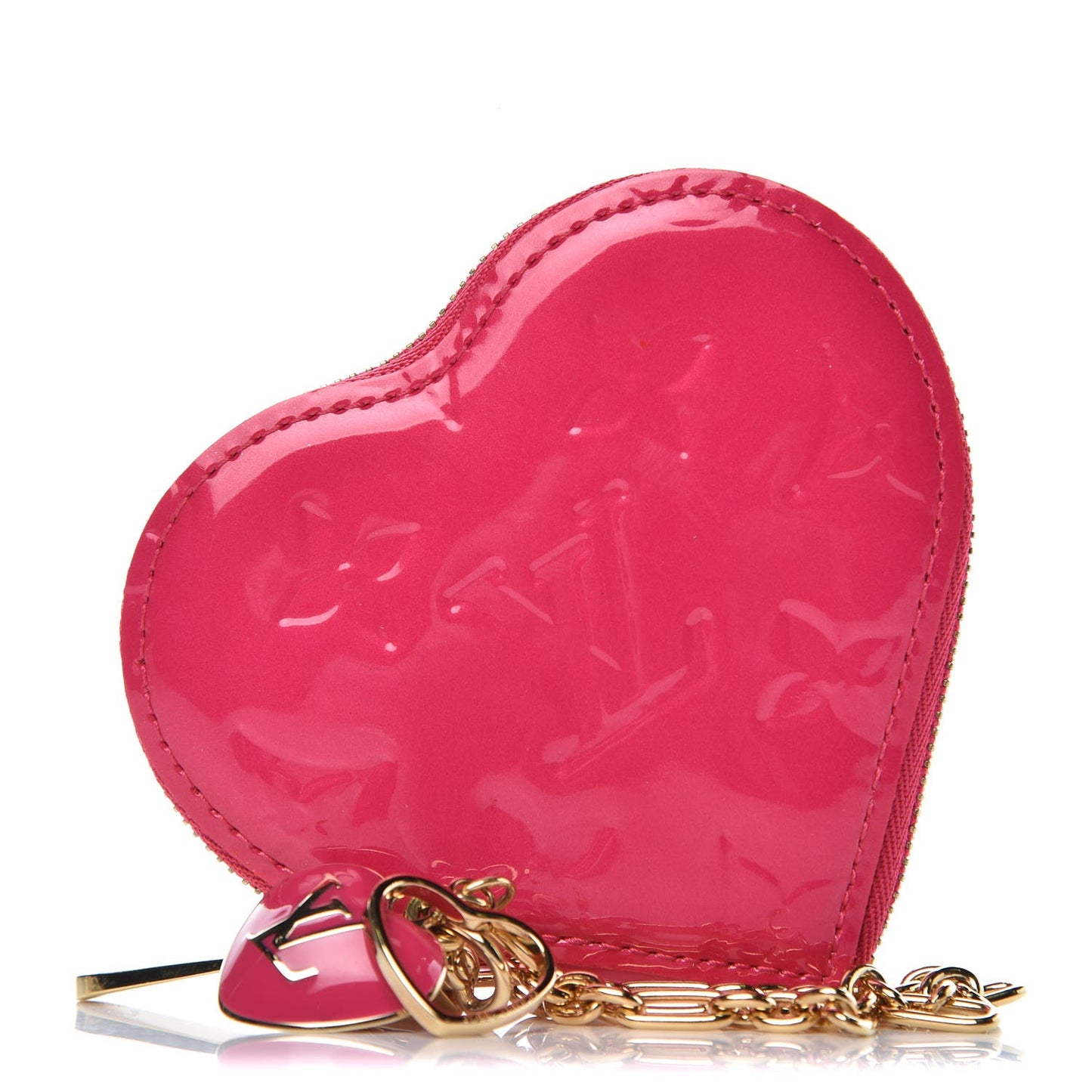 Vernis Heart Coin Purse Framboise