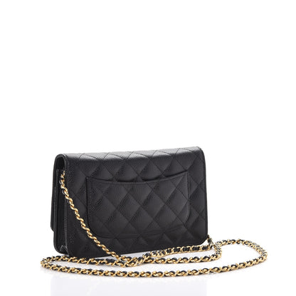 Chanel Caviar Quilted Wallet On Chain WOC Black 3 of 9