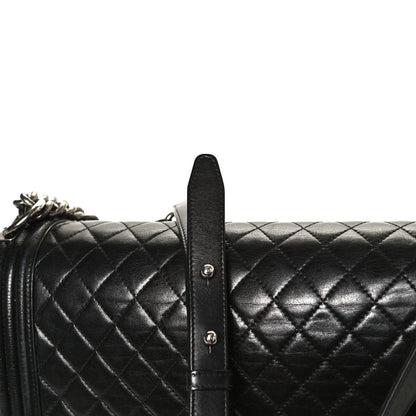 Chanel Lambskin Quilted Large Boy Flap Black 13 of 13