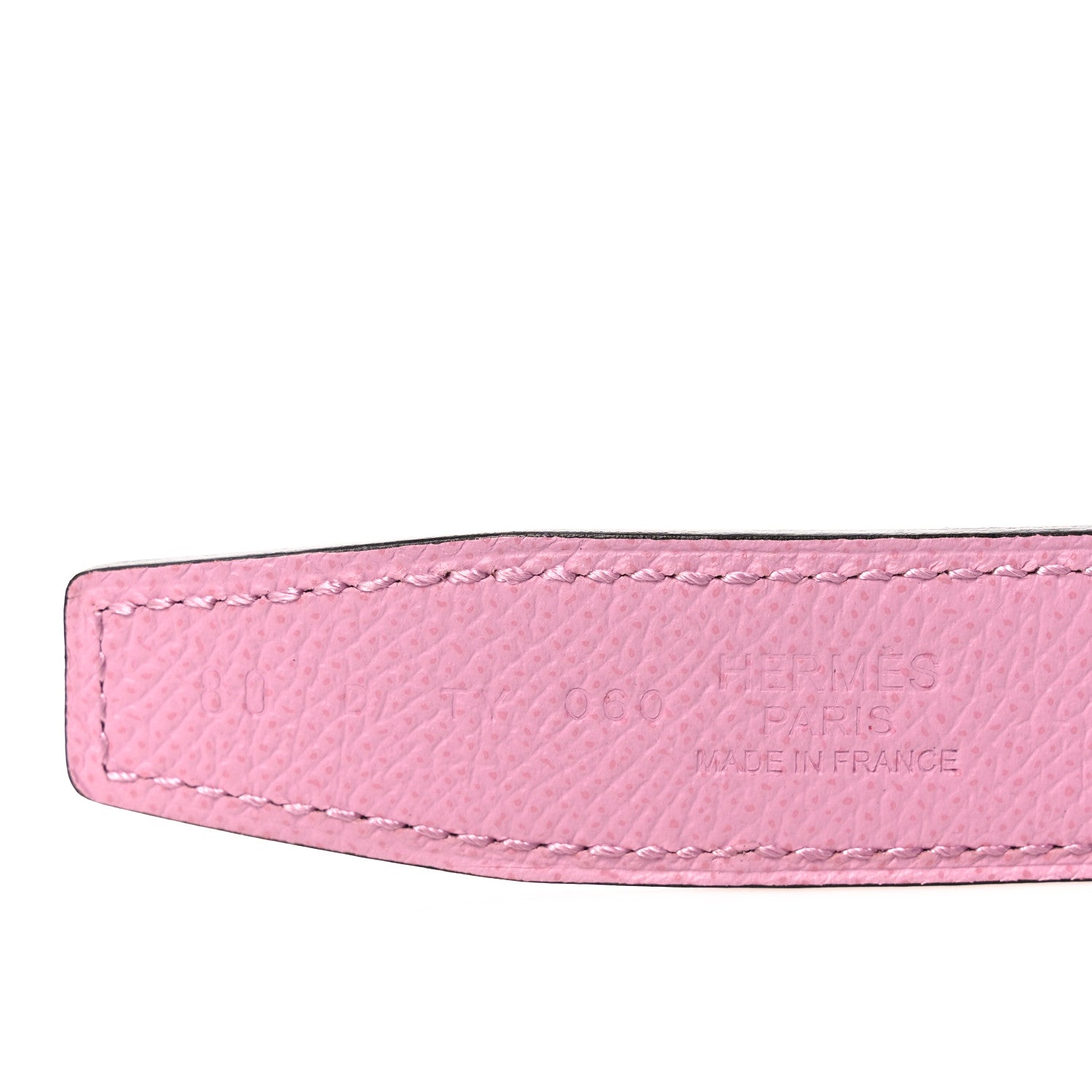 Hermes Epsom Swift 24mm Mors H Belt 80 Mauve Sylvestre Rouge De Coeur 5 of 7