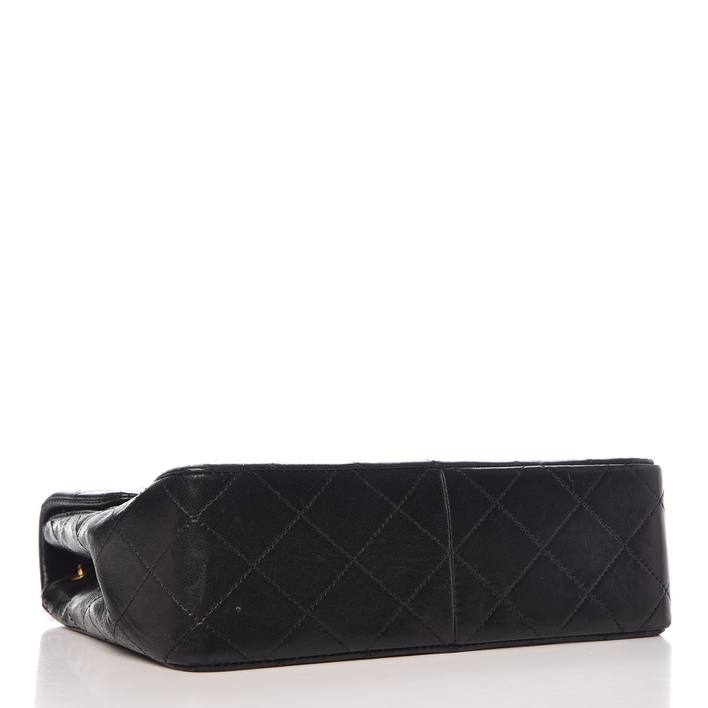 Lambskin Quilted Mini Square Flap Bag Black