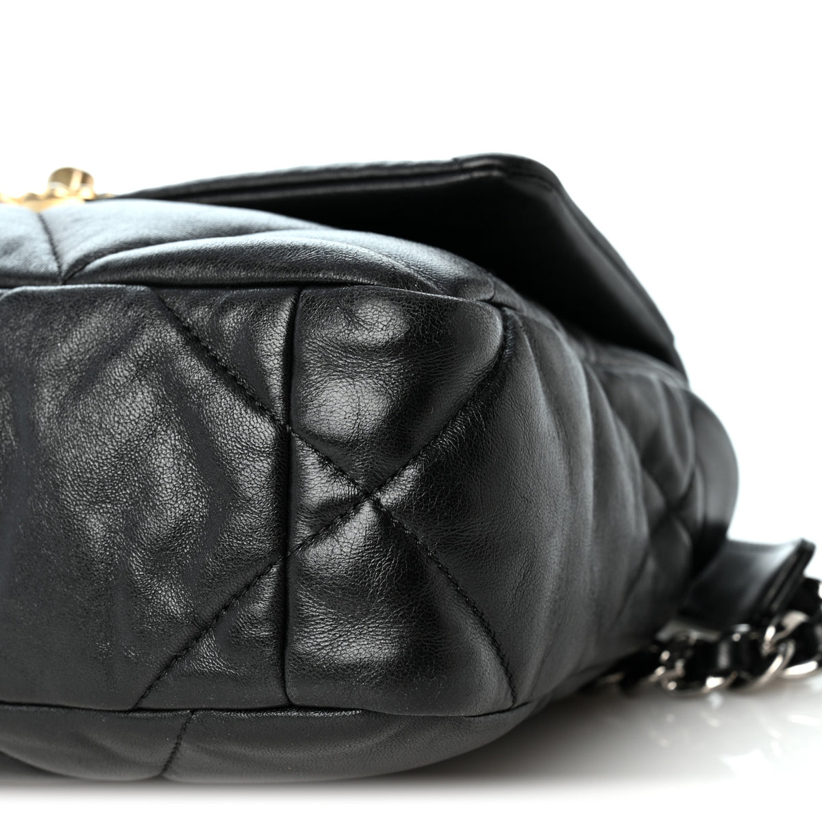 Chanel Lambskin Quilted Medium Chanel 19 Flap Black 10 of 10