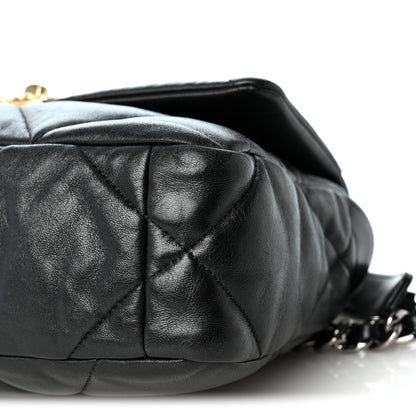 Chanel Lambskin Quilted Medium Chanel 19 Flap Black 10 of 10