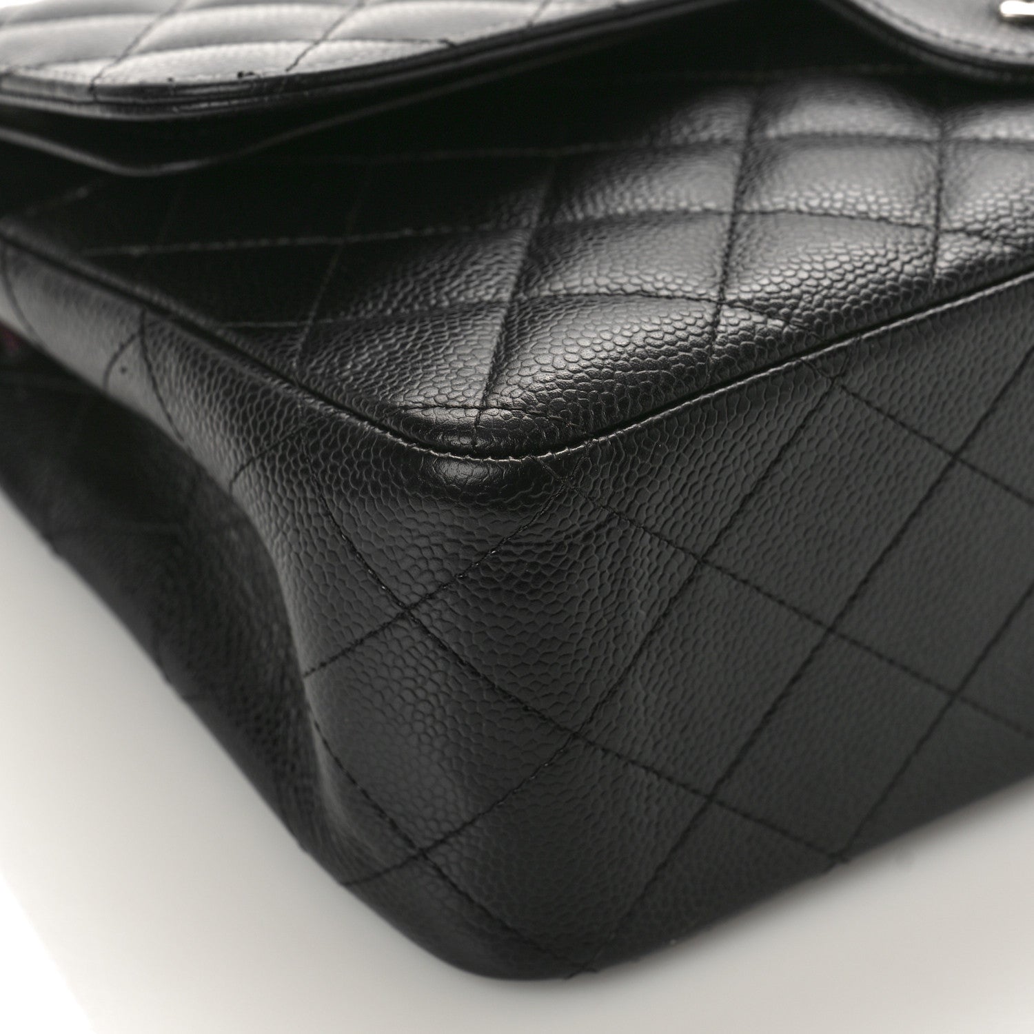 Chanel Caviar Quilted Jumbo Double Flap Black 8 of 11