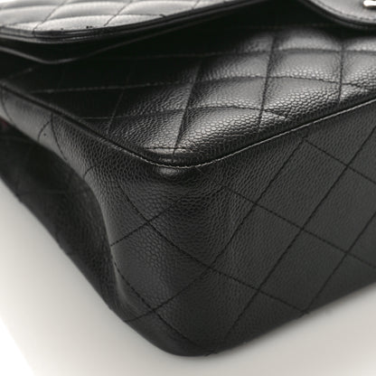Chanel Caviar Quilted Jumbo Double Flap Black 8 of 11
