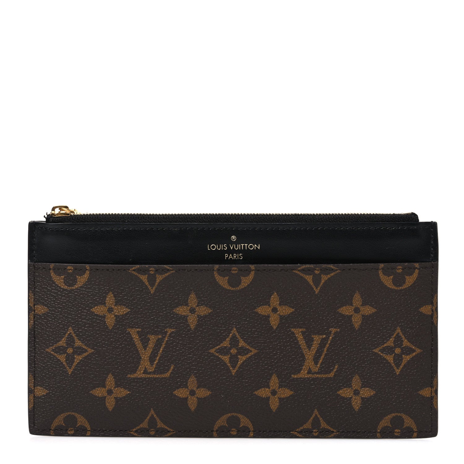 Louis Vuitton Monogram Slim Purse Black 1 of 6