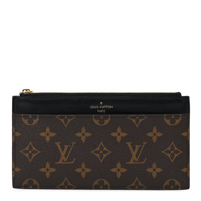Louis Vuitton Monogram Slim Purse Black 1 of 6