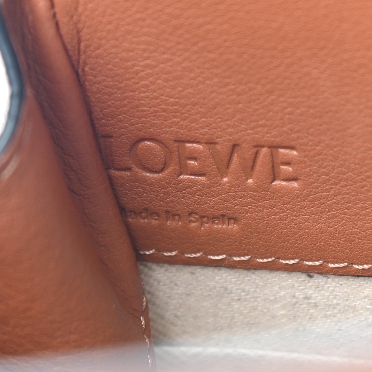 Loewe Calfskin Canvas Mini Hammock Shoulder Bag Natural Tan 6 of 8