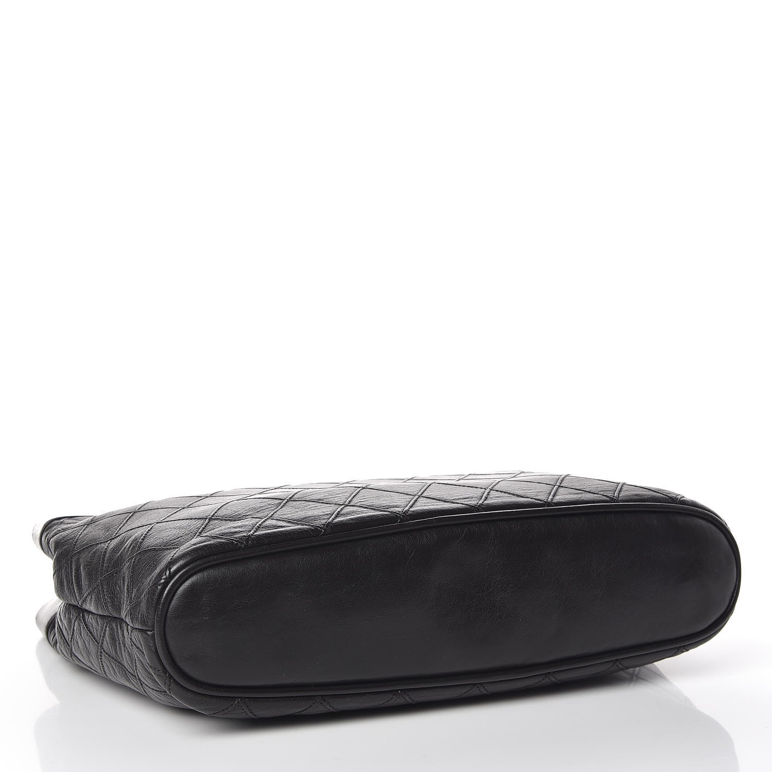 Chanel Lambskin Stitched Shopper Tote Black 4 of 15