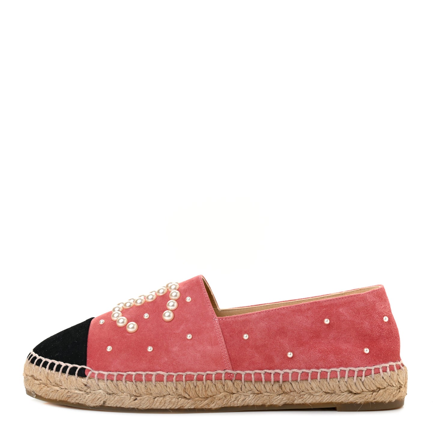 Suede Pearl CC Espadrilles 39 Pink