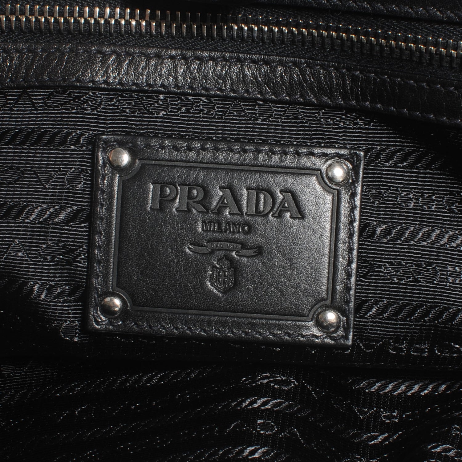 Prada Soft Calf Pleated Hobo Nero Black 7 of 9