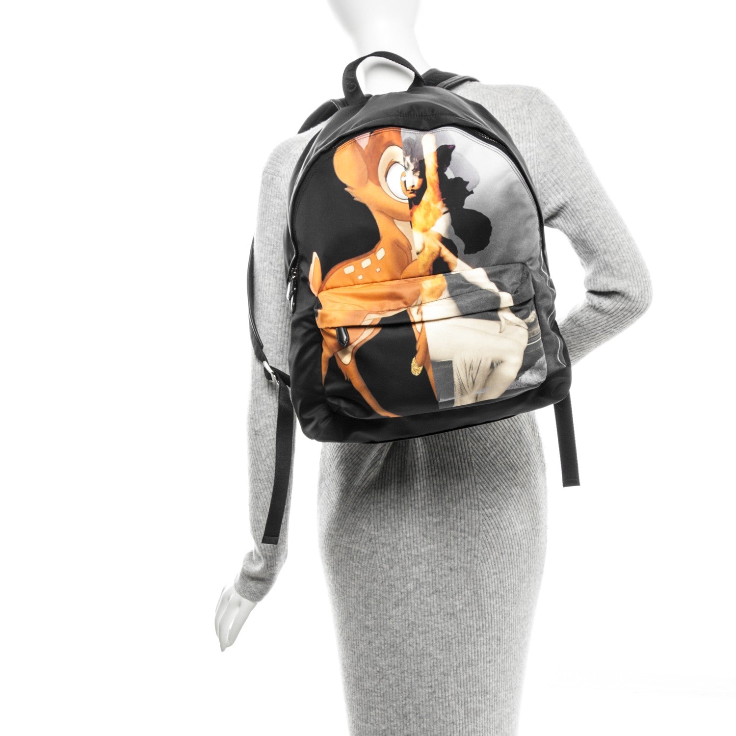 Givenchy Nylon Bambi Print Backpack Black 2 of 7