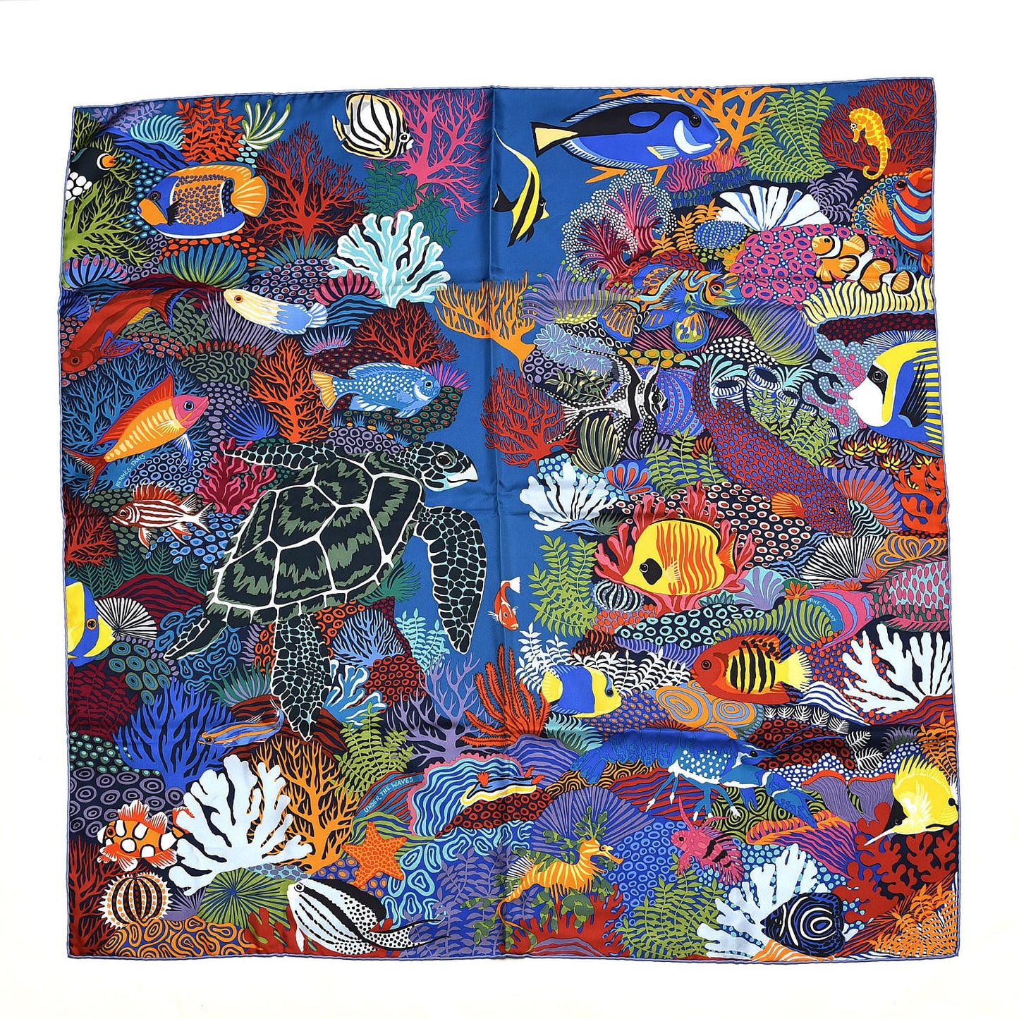 Silk Under The Waves Scarf 90