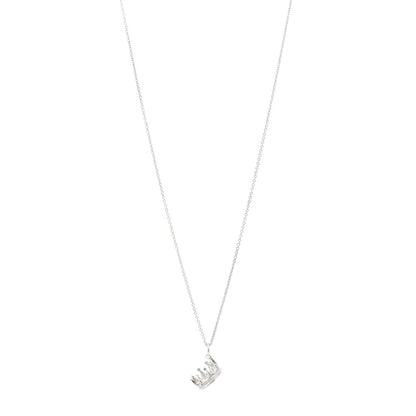 Tiffany Sterling Silver Crown Charm Necklace 1 of 5