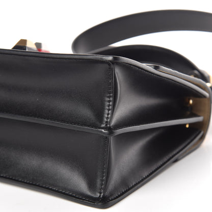 Fendi Vitello Liberty Bi-Color FF 1974 Embossed Kan I Shoulder Bag Black Maya 6 of 9