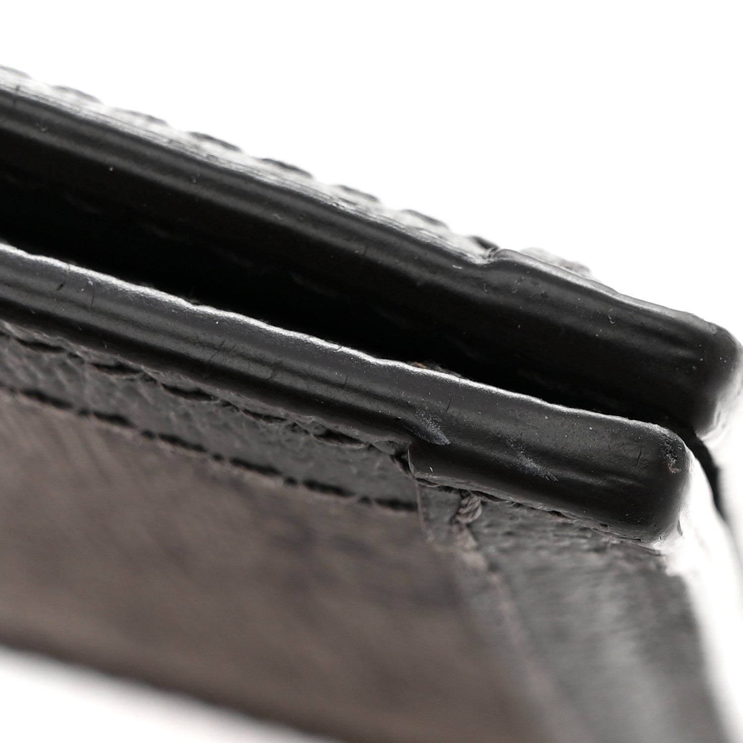 Gucci GG Supreme Monogram Textured Dollar Calfskin Ophidia Card Case Grey Black Graphite Grey 8 of 9