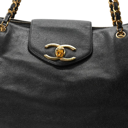 Chanel Caviar XL Weekender Bag Black 8 of 10