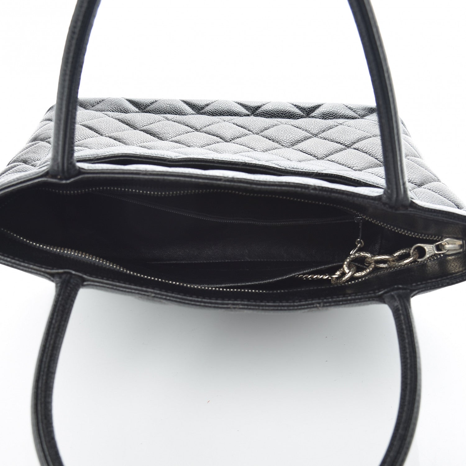 Chanel Caviar Quilted Medallion Tote Black 5 of 10