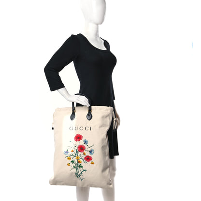 Gucci Canvas Chateau Marmont Drawstring Tote Beige 3 of 9